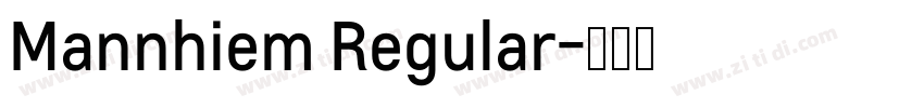 Mannhiem Regular字体转换